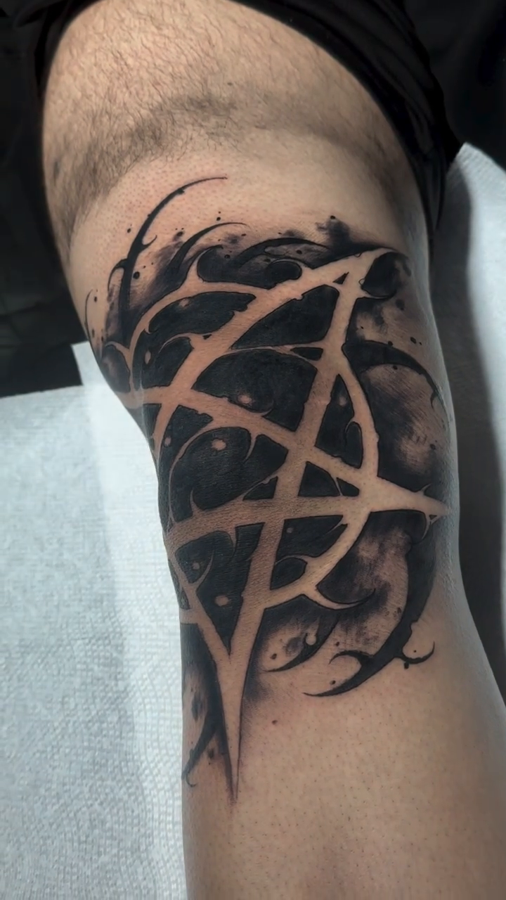 Tattoo by @no.one.tattoo_ — blackwork, geometric