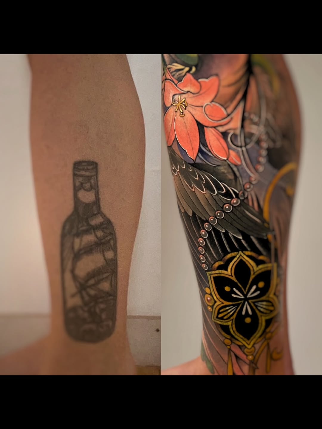 Tattoo by @august_tattooer โ japanese_irezumi, black_and_grey