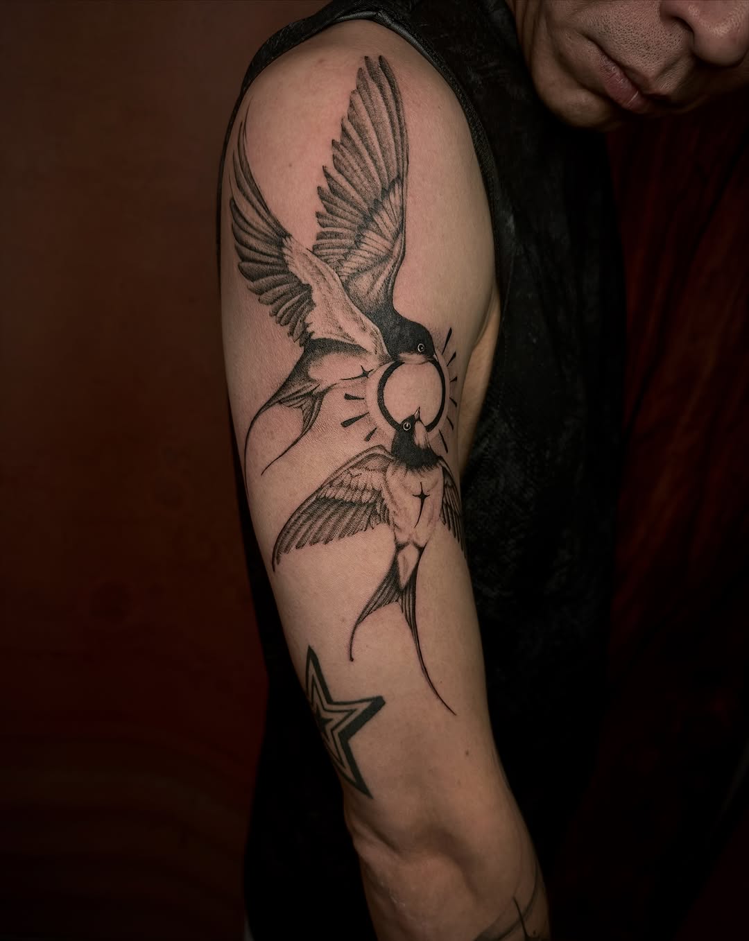 Tattoo by @goatmag.azine — black_and_grey, fine_line
