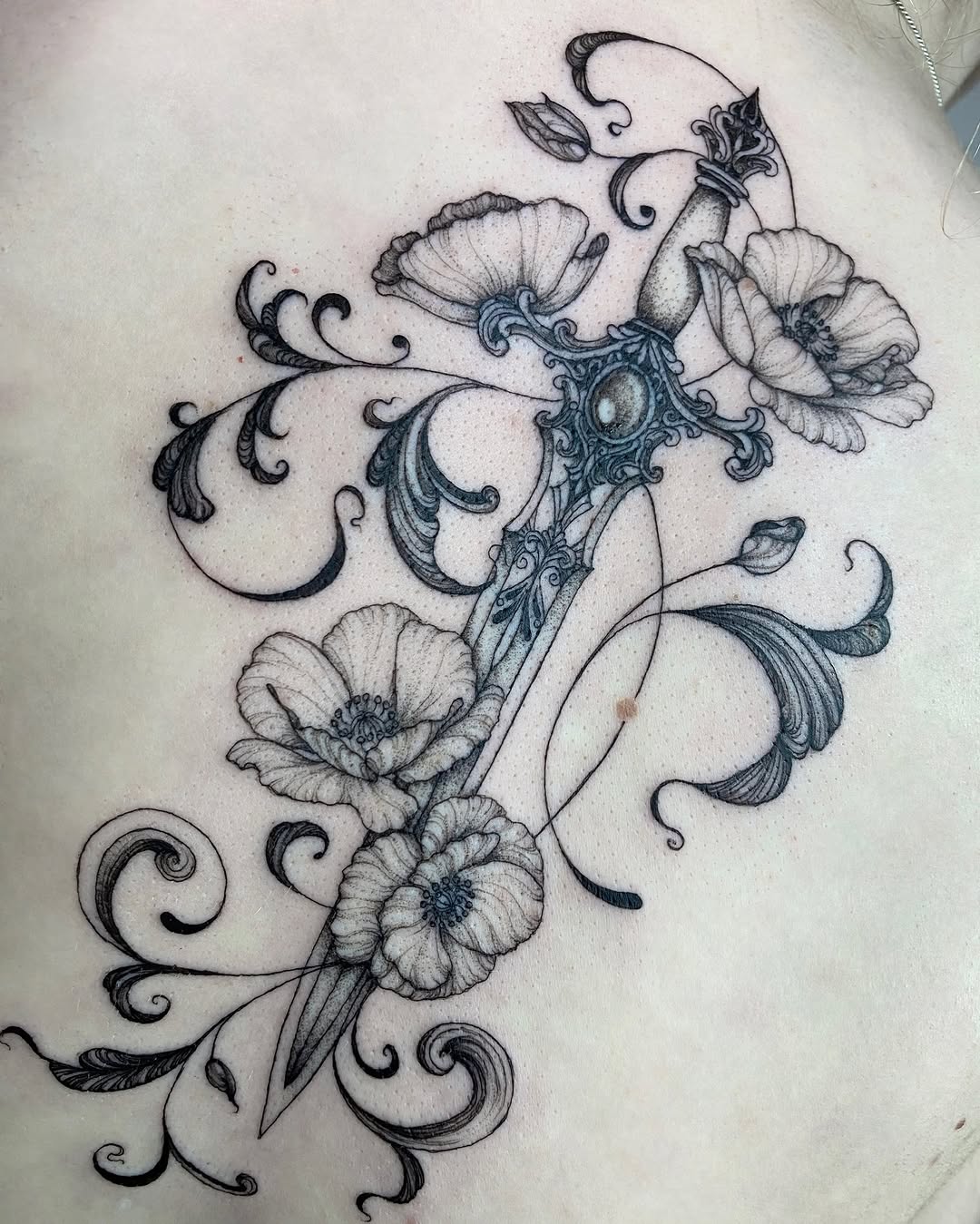 Tattoo by @i.want.it.black.tattoo — black_and_grey, ornamental