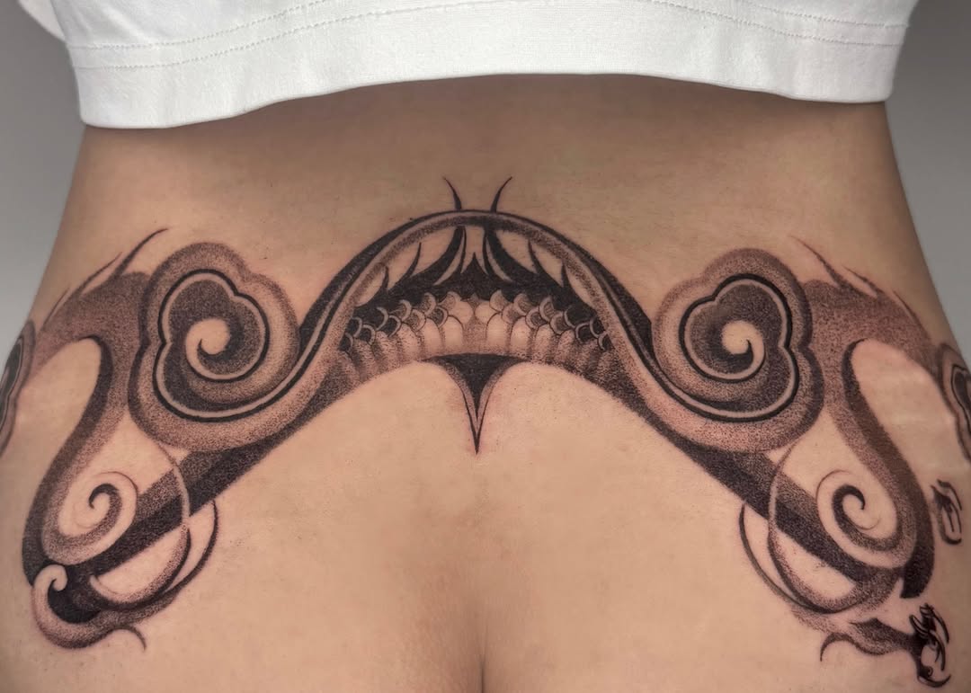 Tattoo by @sunvysideup — dotwork, black_and_grey