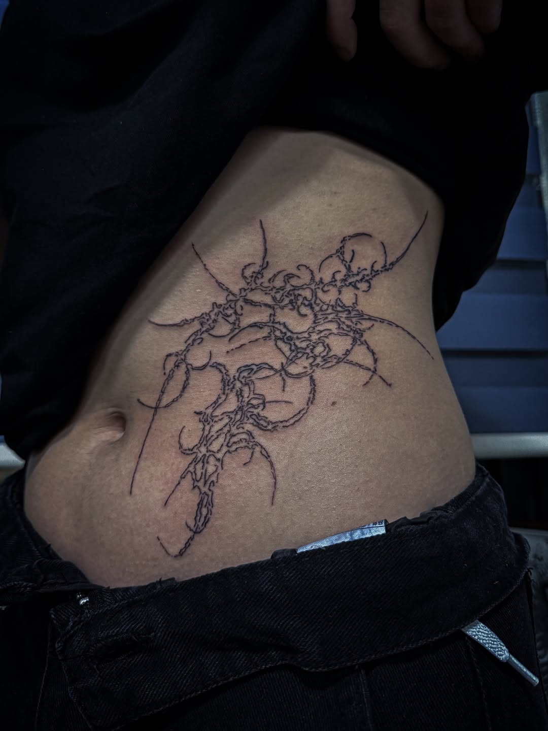 Tattoo by @broccoli__ink β blackwork, geometric