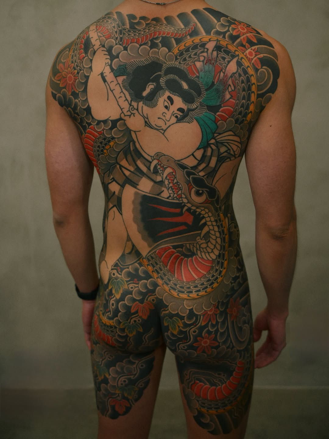 Tattoo by @mkamtattoo — japanese_irezumi, black_and_grey