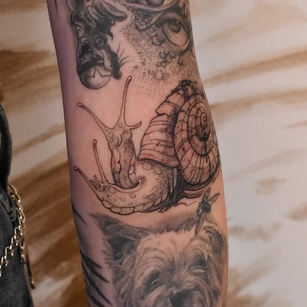 Tattoo by @the_neon_lady โ realism, black_and_grey