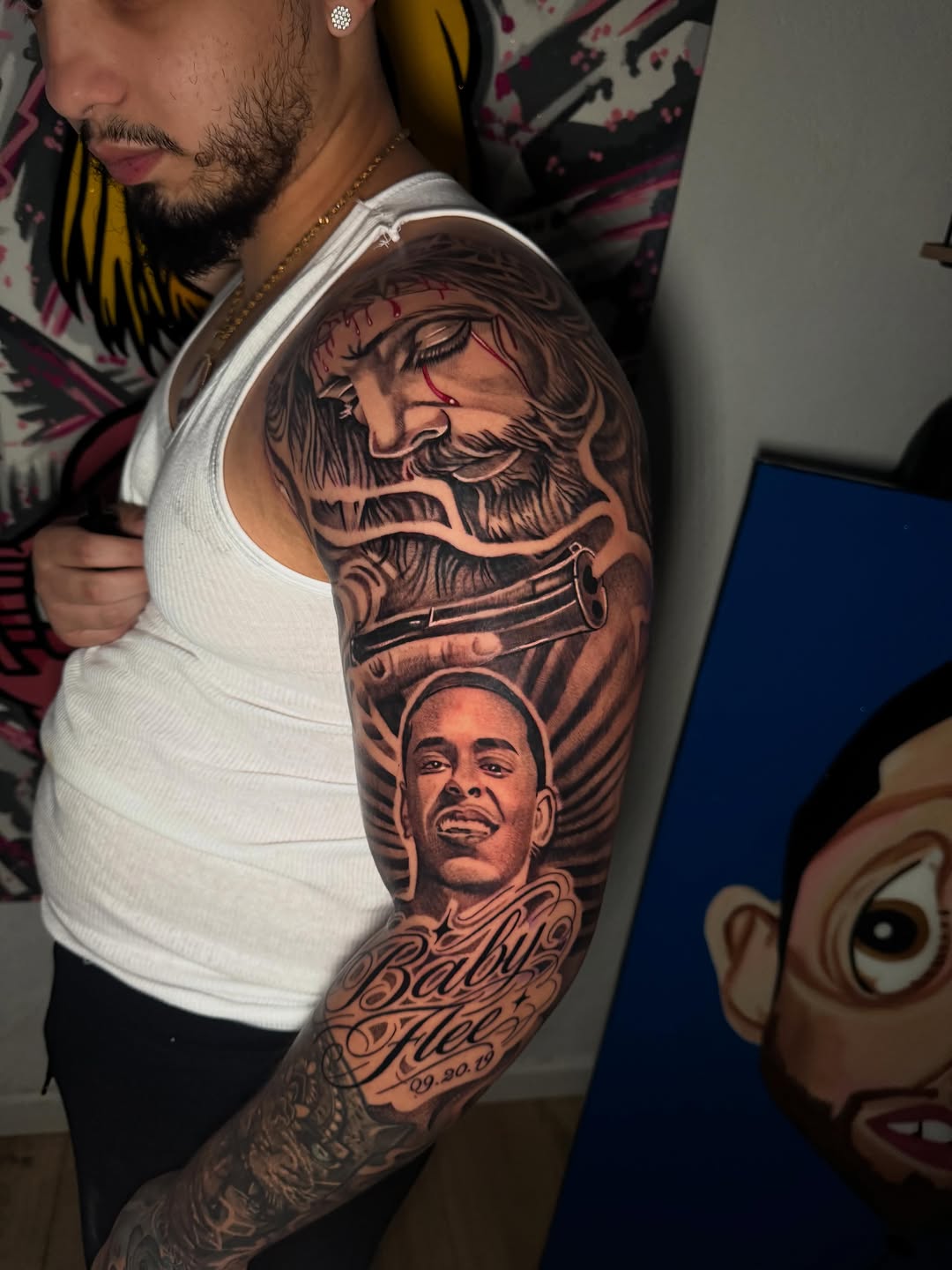 Tattoo by @spin_ink — black_and_grey, realism
