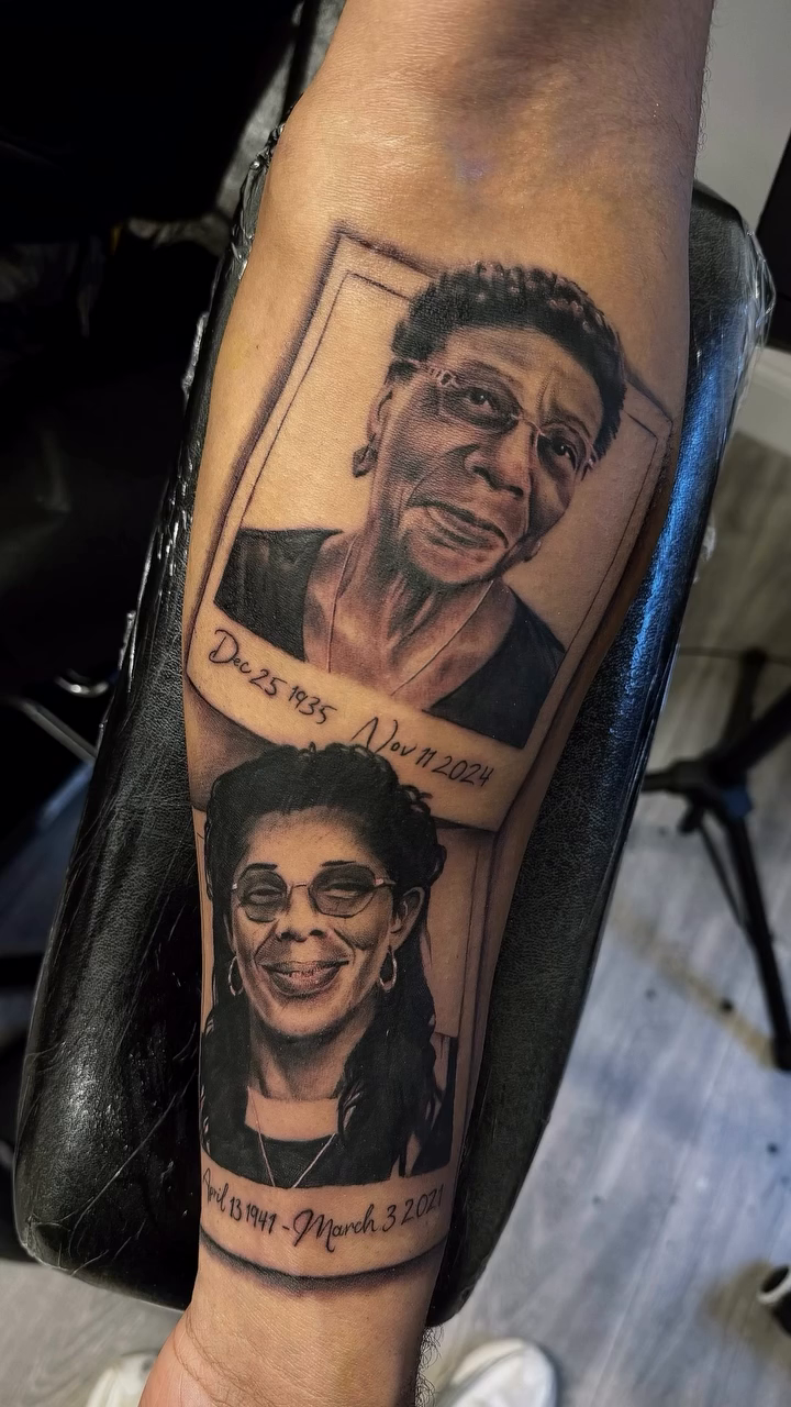 Tattoo by @tatt2ant — realism, black_and_grey