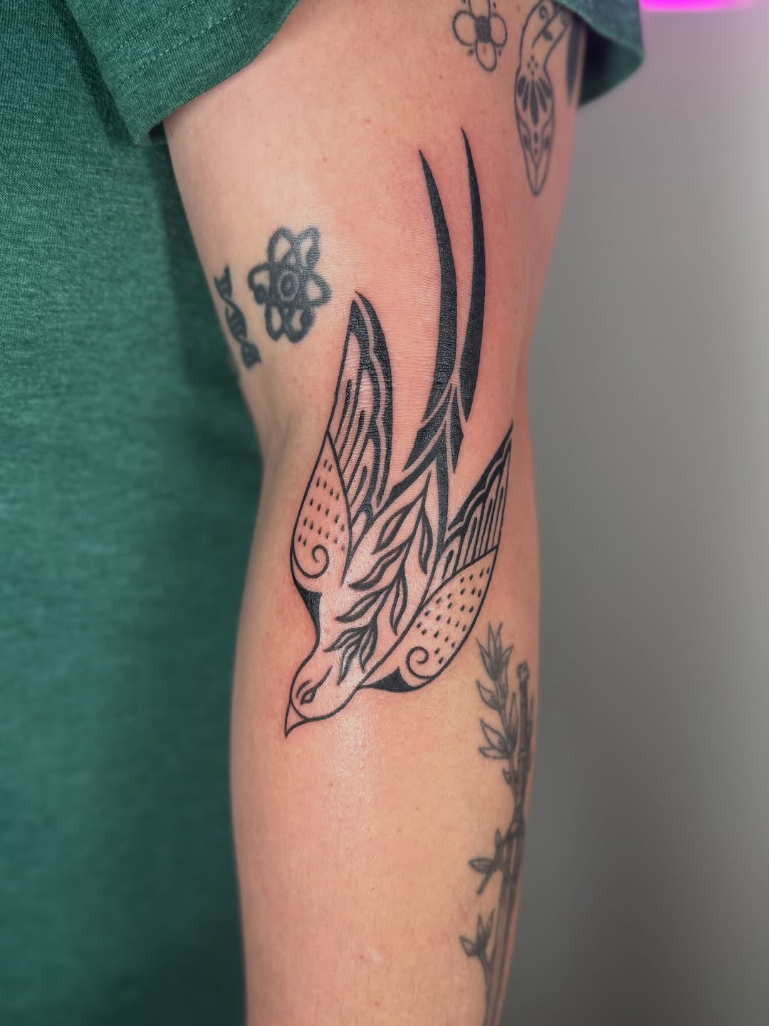 Tattoo by @blackopalinktattoos — blackwork, ornamental