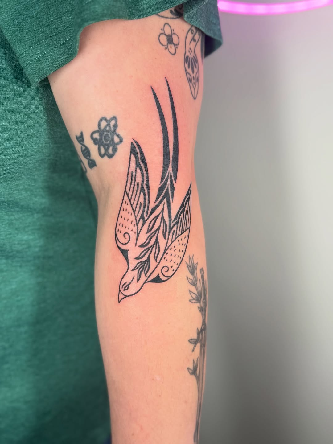 Tattoo by @blackopalinktattoos — blackwork, ornamental