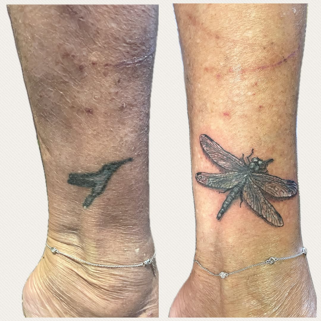 Tattoo by @mstarkweatherart — realism, black_and_grey