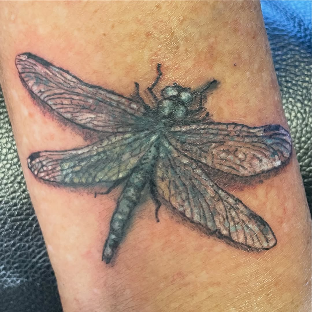 Tattoo by @mstarkweatherart — realism, black_and_grey