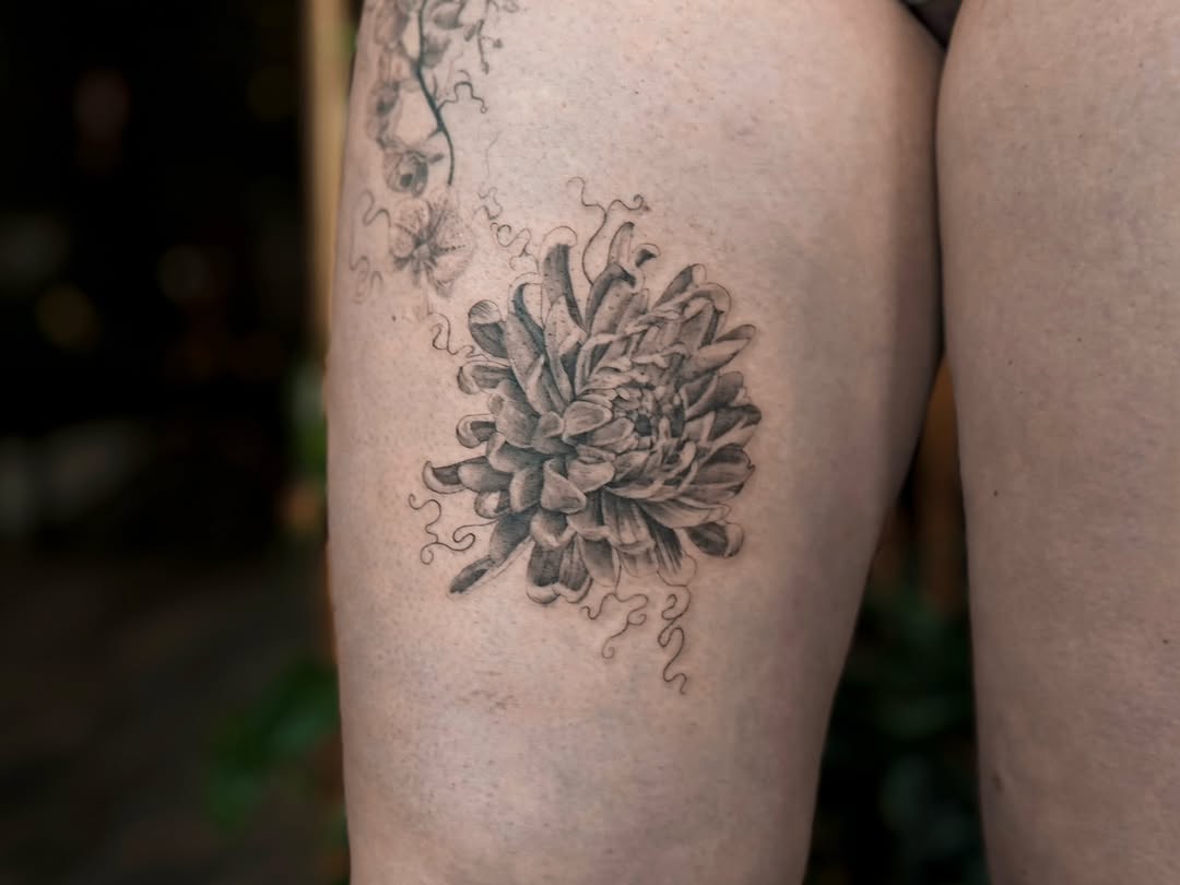 Tattoo by @mourning.tattoos — realism, black_and_grey