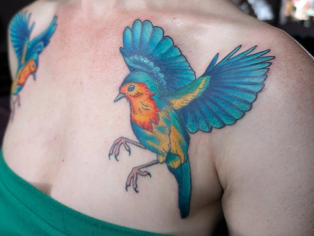 Tattoo by @mimtheyertattoos — realism, watercolor
