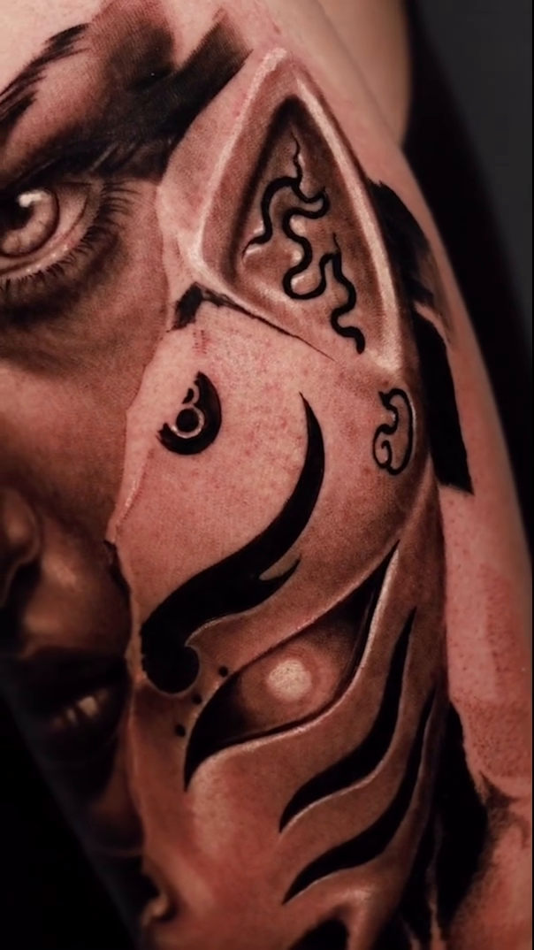 Tattoo by @juan_haka — dark_realism, japanese_irezumi