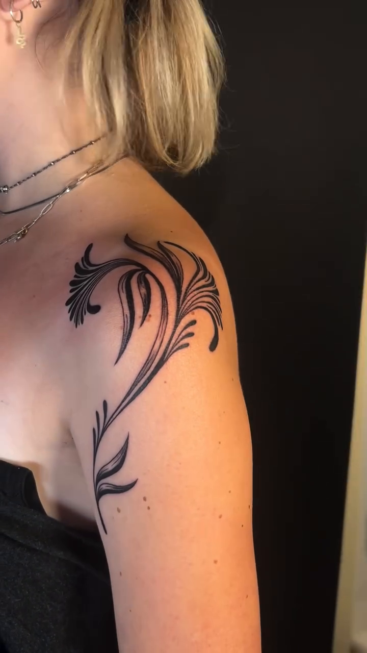 Tattoo by @aldentetattoo — ornamental, black_and_grey