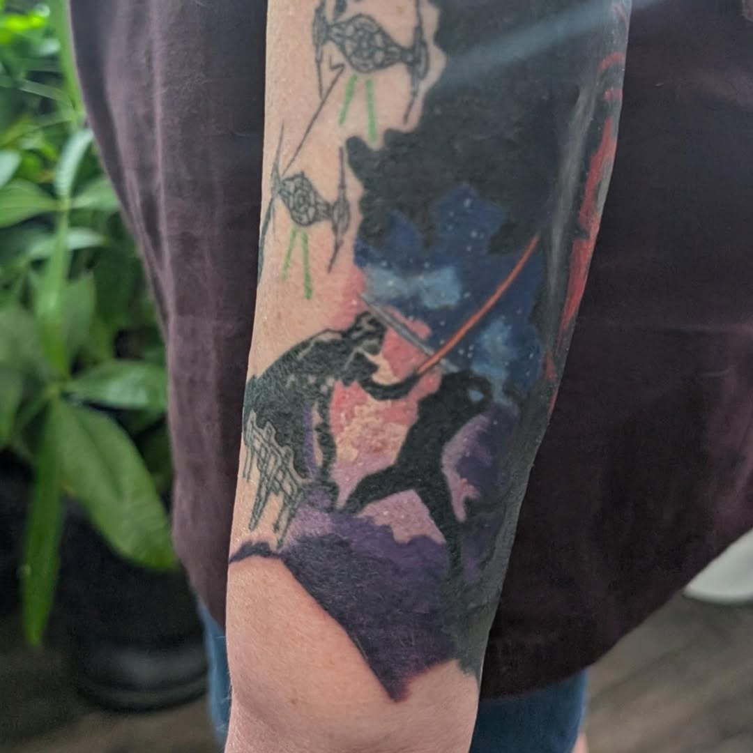 Tattoo by @sarahbean.ink — blackwork, realism