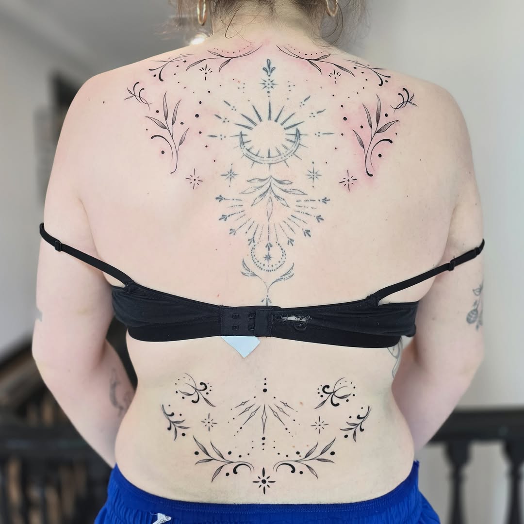 Tattoo by @taylornichole.tattoos — fine_line, dotwork