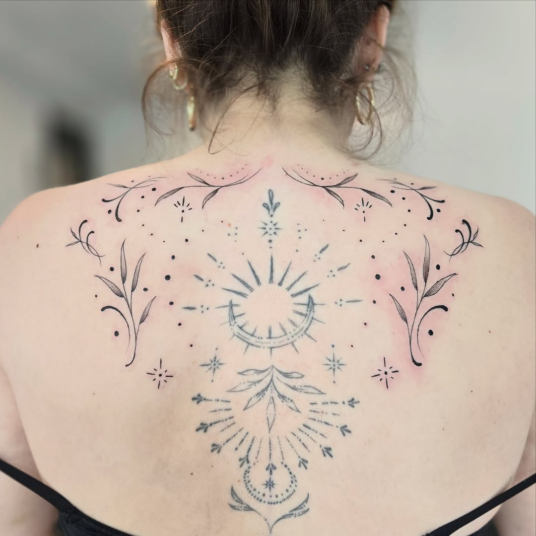Tattoo by @taylornichole.tattoos — fine_line, dotwork