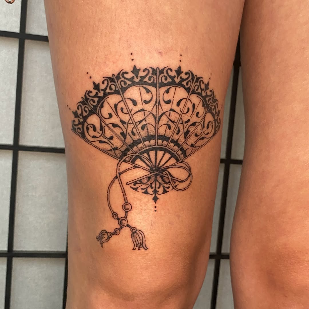 Tattoo by @woodniptat โ ornamental, black_and_grey
