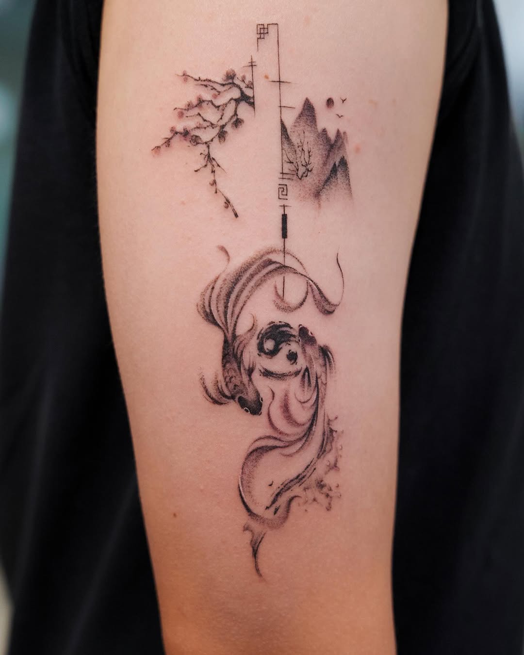 Tattoo by @tattooist_lionel — fine_line, dotwork