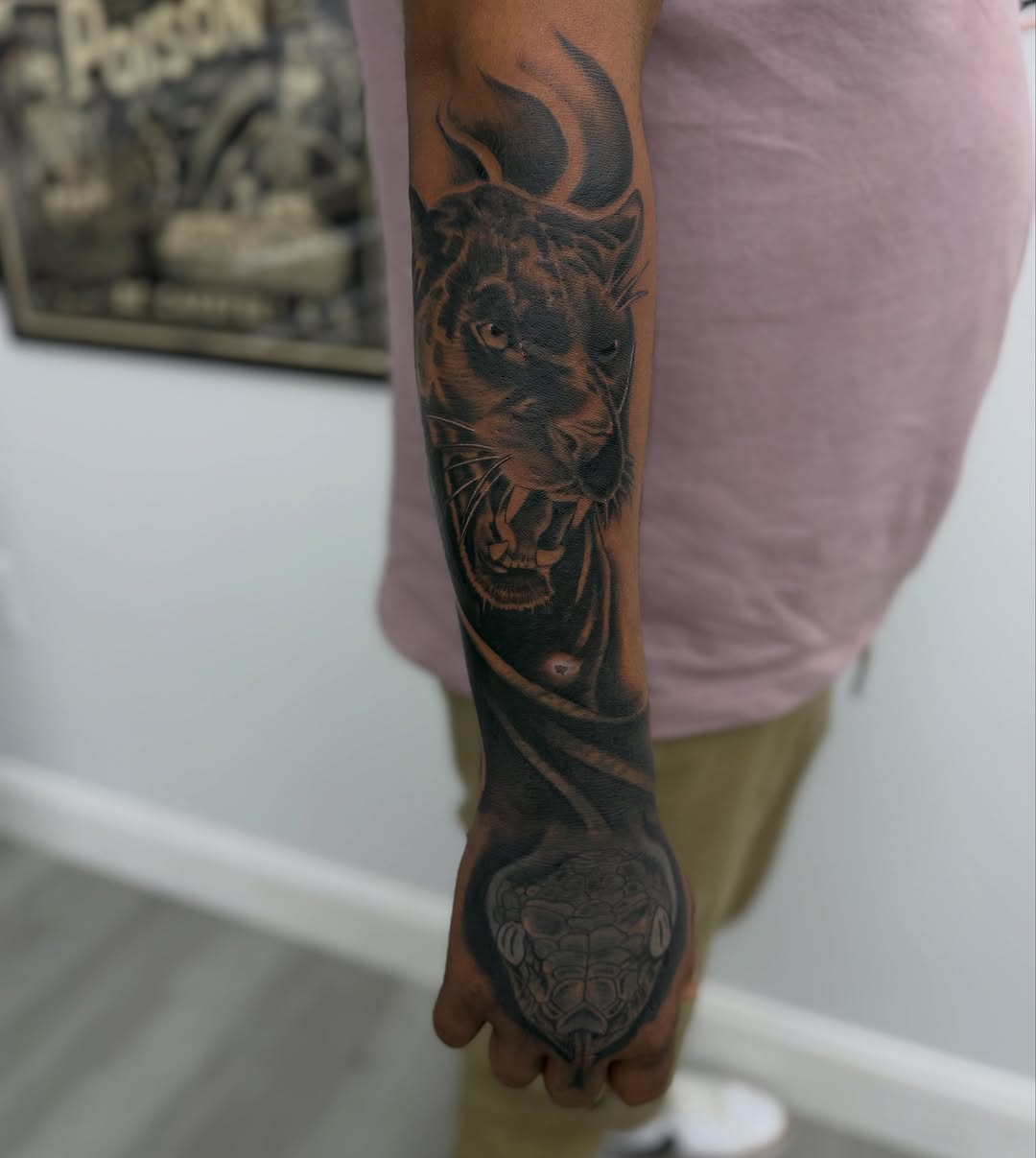 Tattoo by @real_street_tattoos — realism, black_and_grey