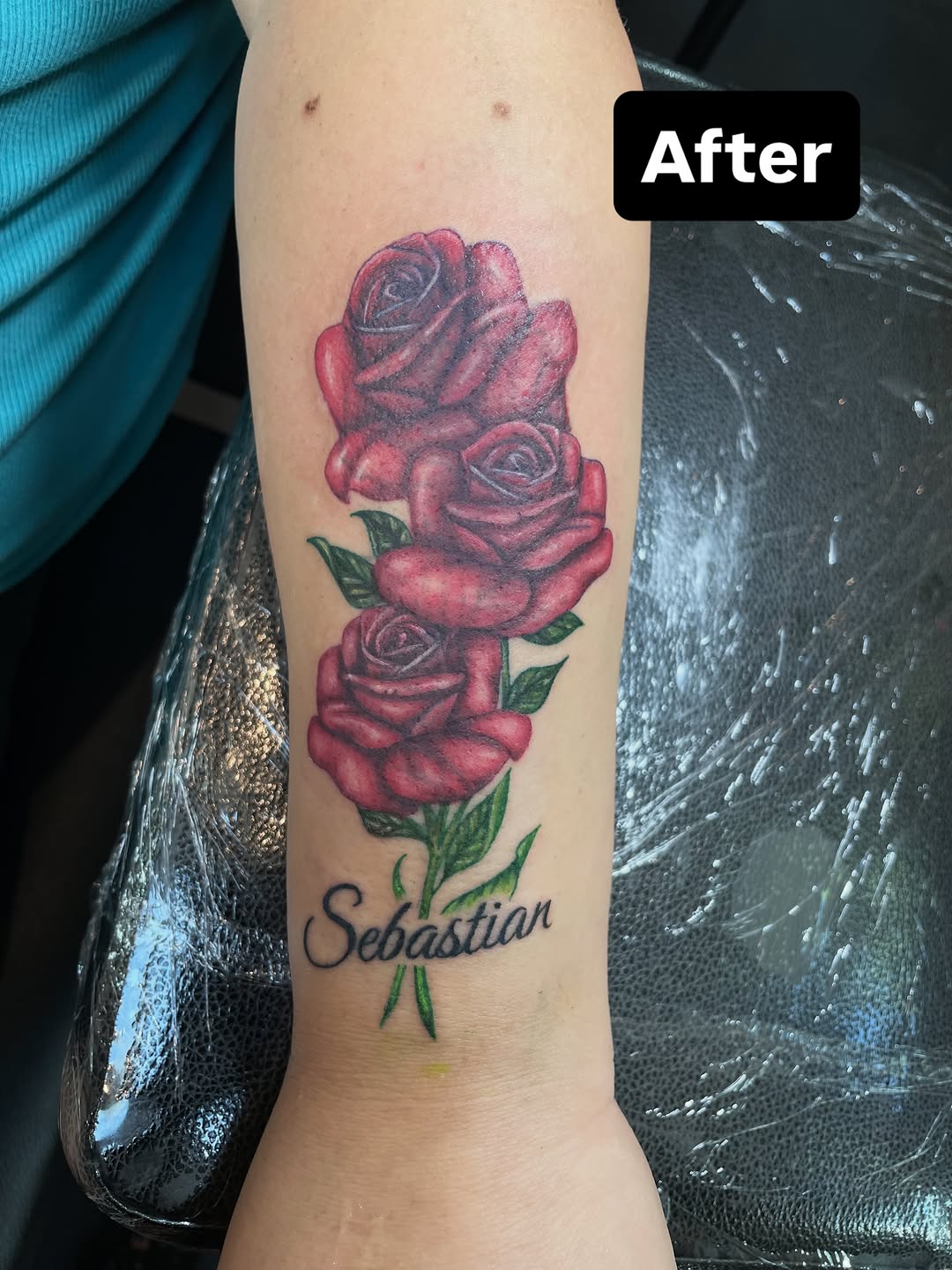 Tattoo by @lj._tattoos — realism, lettering_script