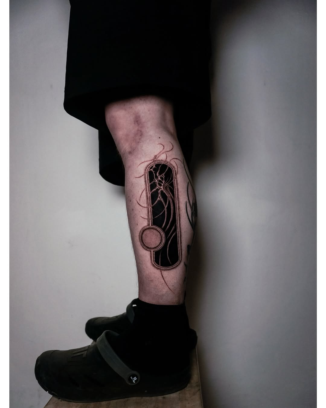 Tattoo by @minblackwork โ blackwork, geometric
