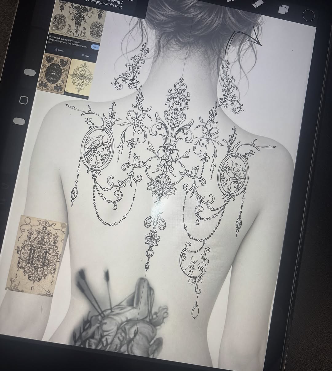 Tattoo by @genevieveink — ornamental, fine_line