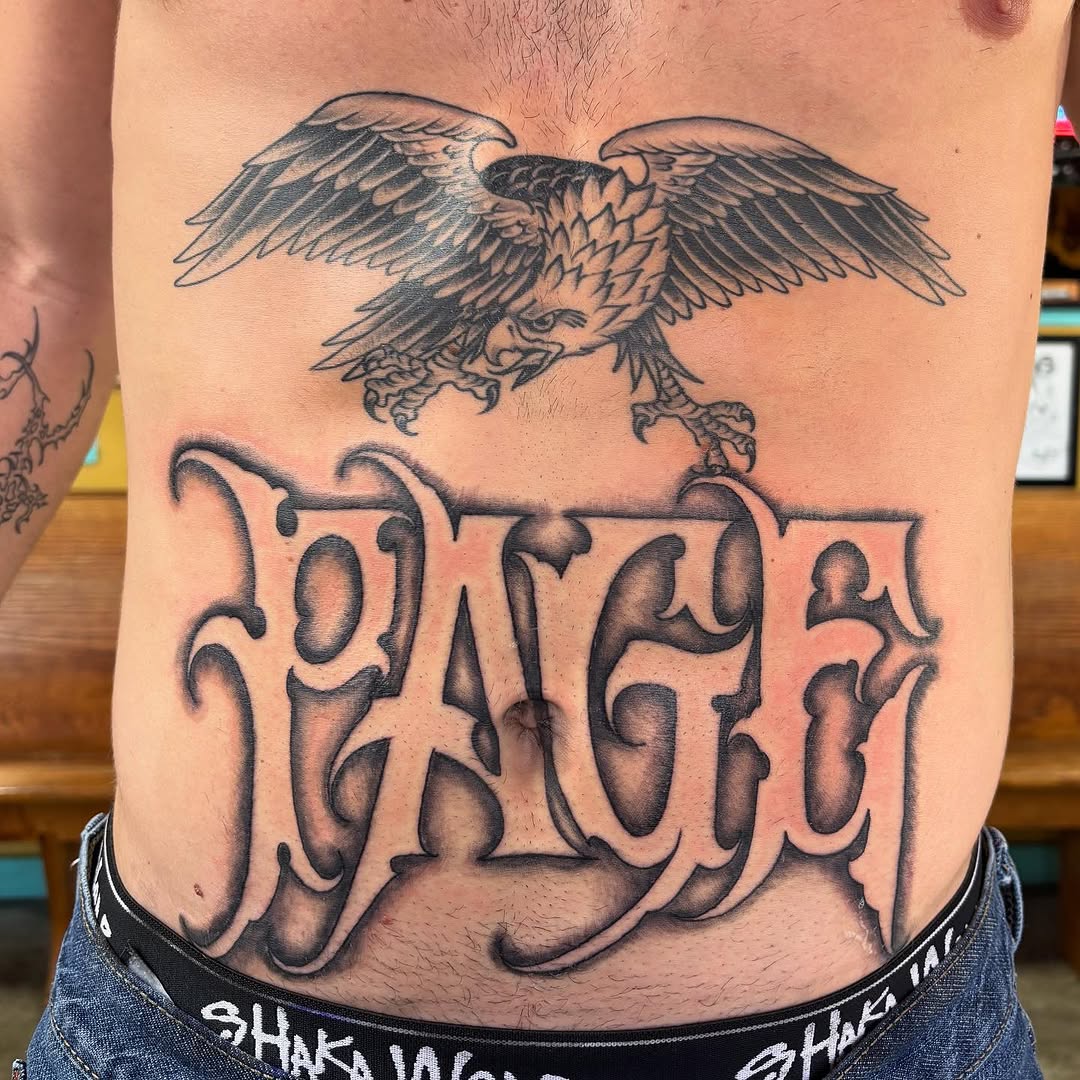 Tattoo by @gonzyiink_208 — lettering_script, black_and_grey