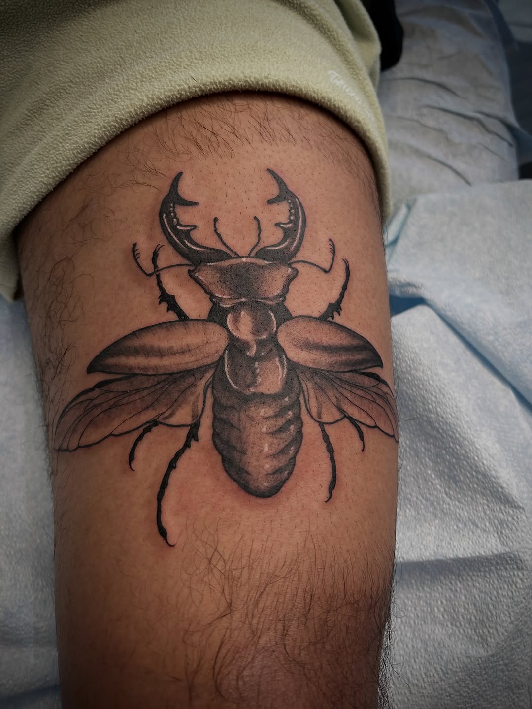 Tattoo by @karlb_tattoo โ realism, black_and_grey