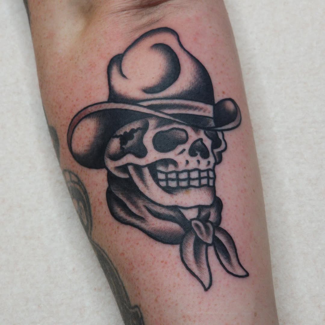 Tattoo by @claytontattooer — american_traditional, black_and_grey