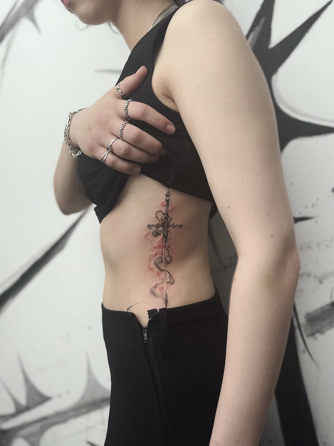 Tattoo by @masha.khelik.ttt — fine_line, watercolor
