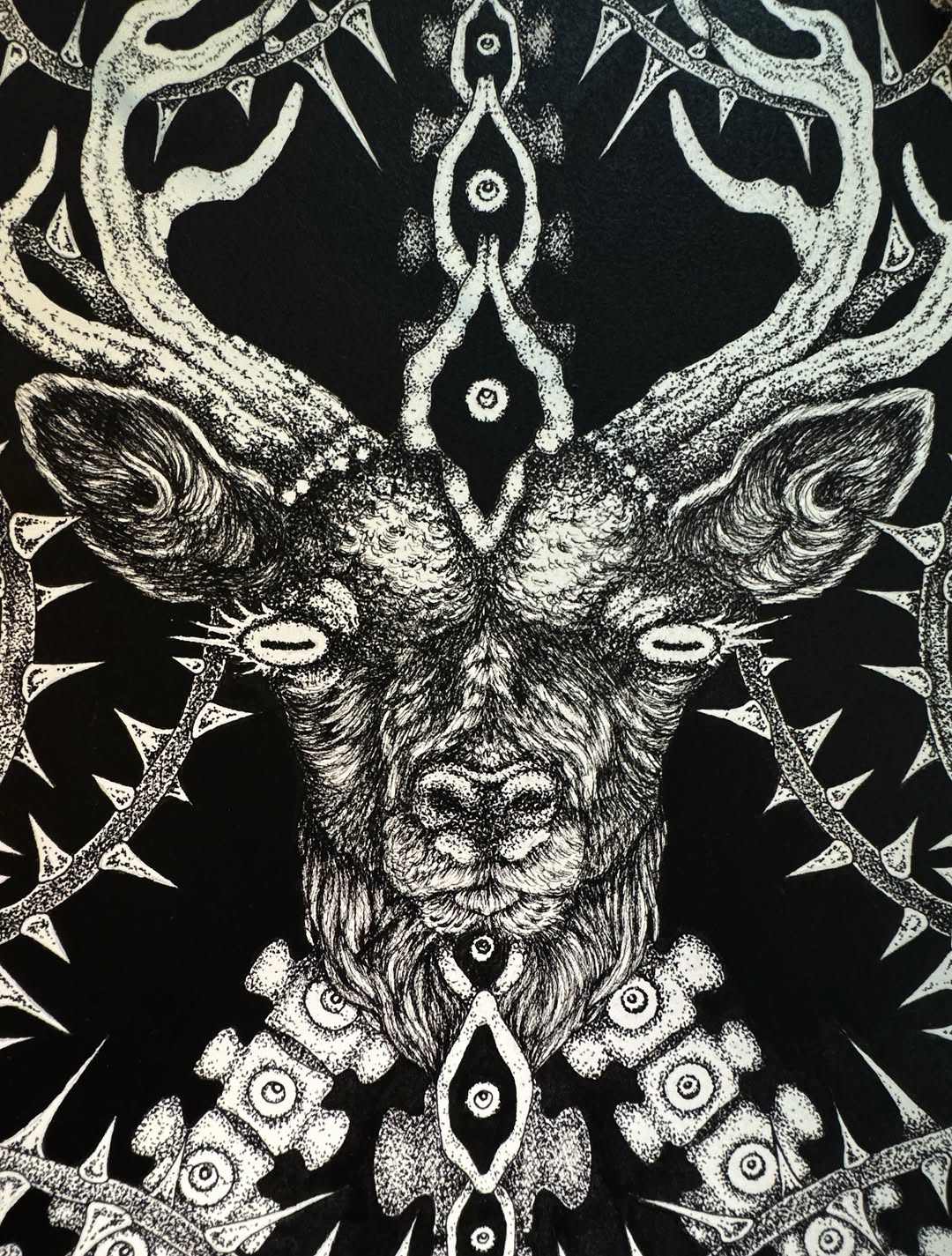 Tattoo by @kikimora.tattoo — blackwork, dotwork