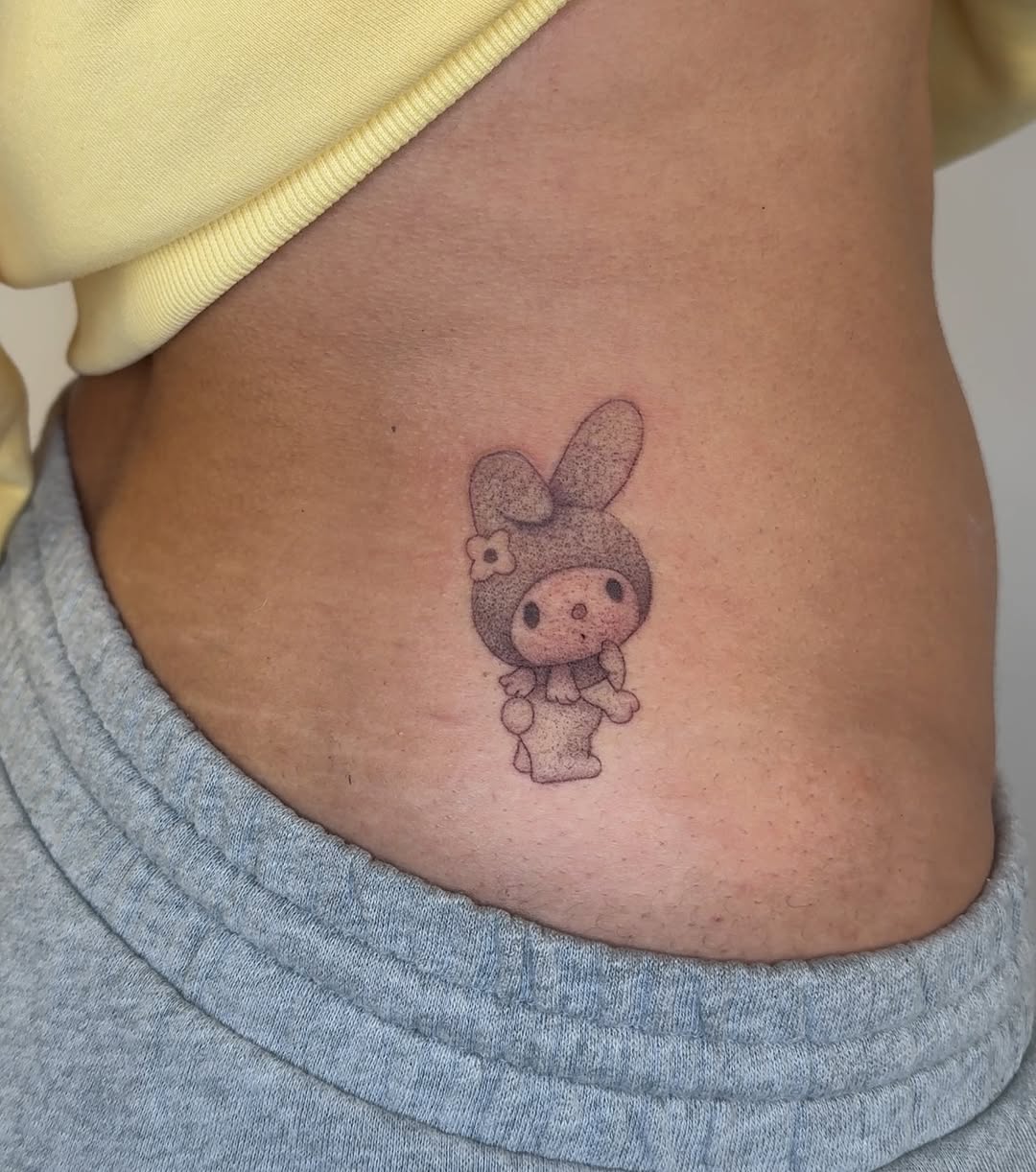 Tattoo by @konnichiwa.emi — anime, fine_line