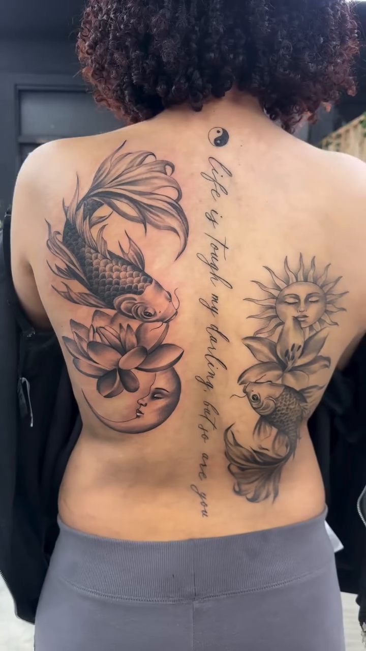 Tattoo by @angelaazuree — japanese_irezumi, fine_line