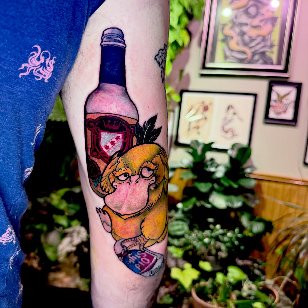 Tattoo by @drmcfrankenstein — new_school, anime