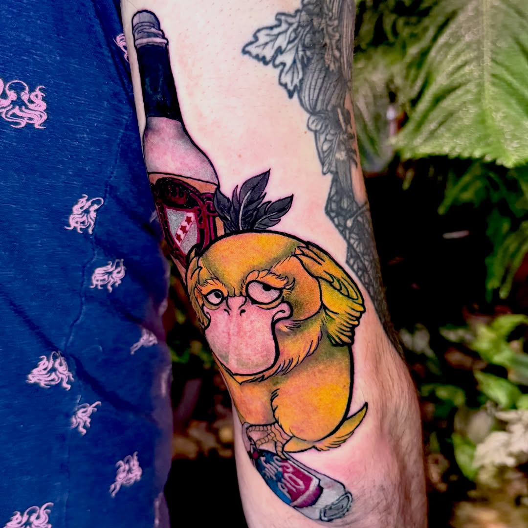 Tattoo by @drmcfrankenstein — new_school, anime