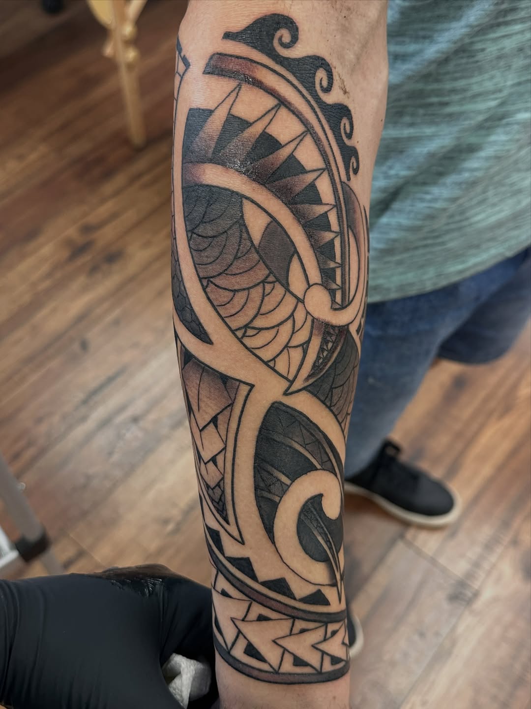 Tattoo by @kylesimmonstattoo — tribal, blackwork