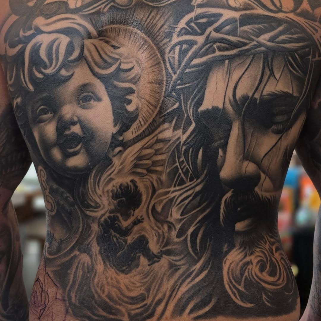 Tattoo by @mariio_iinks — realism, black_and_grey