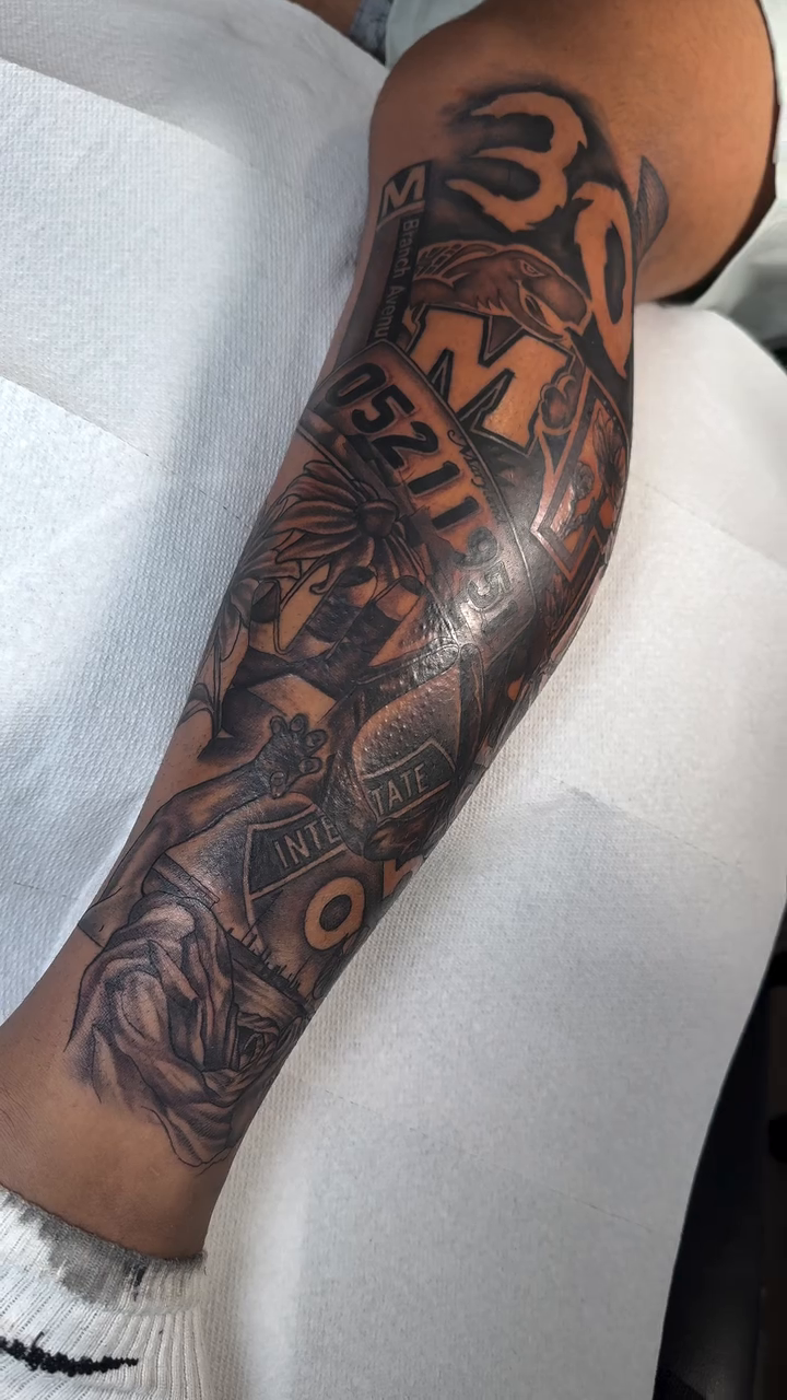 Tattoo by @oeuvre.ink — black_and_grey, realism