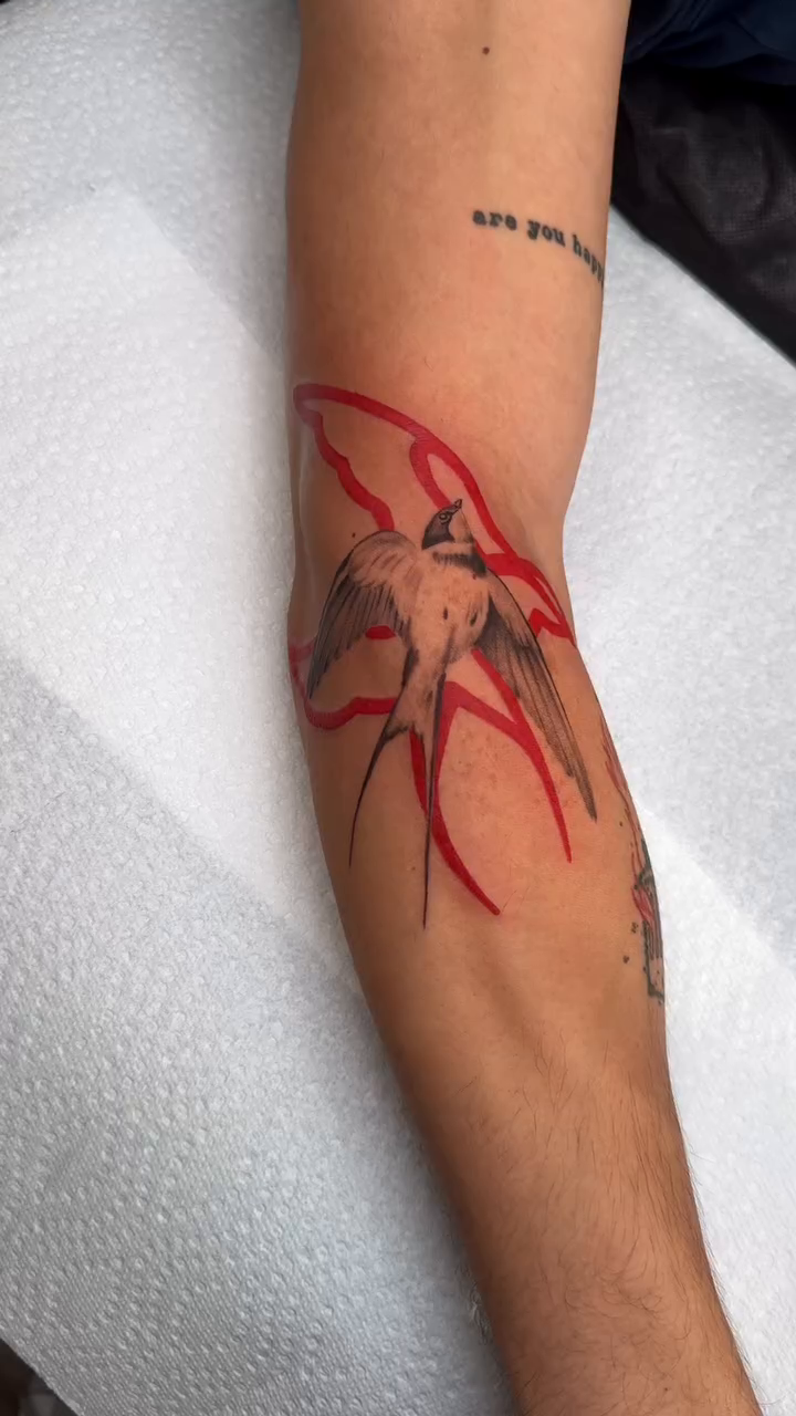 Tattoo by @truett_ink — fine_line, black_and_grey