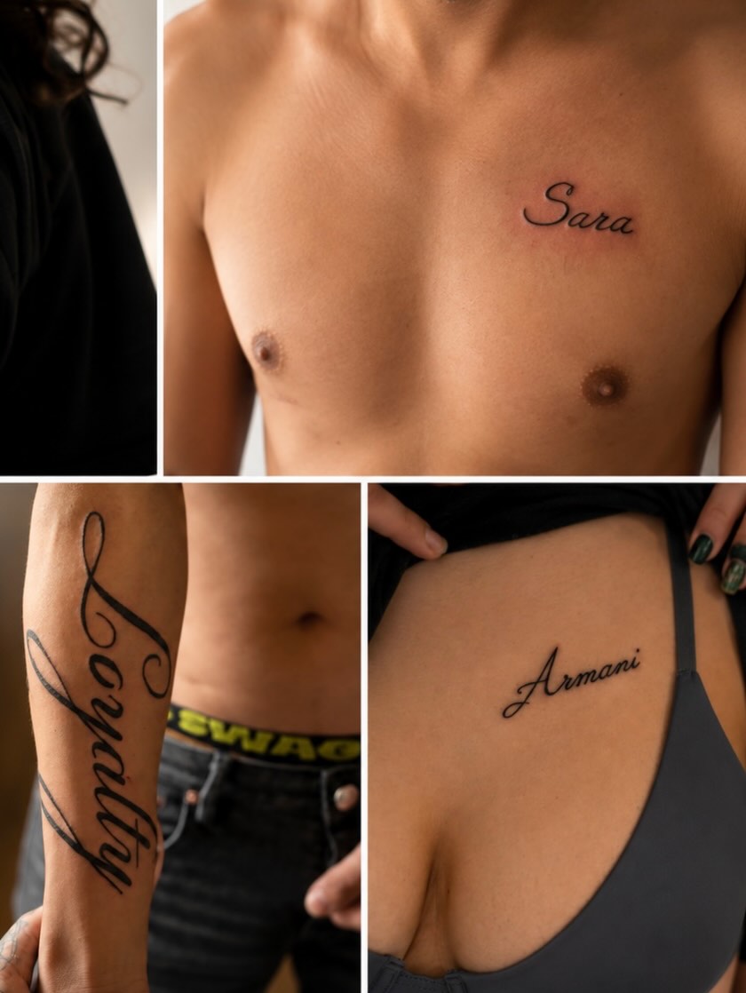 Tattoo by @cmillsink — lettering_script, fine_line