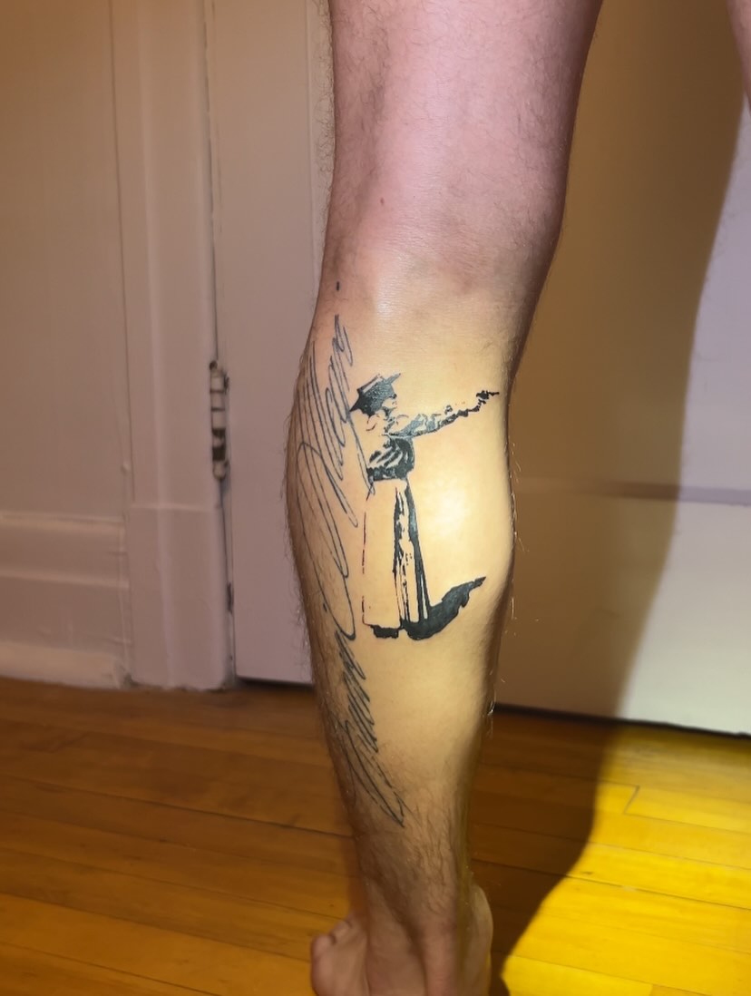 Tattoo by @tattg1rl — blackwork, illustrative