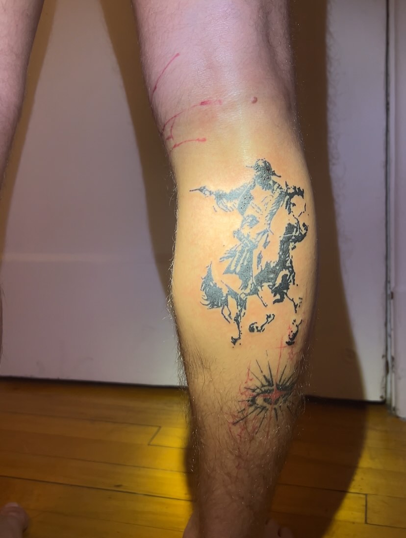 Tattoo by @tattg1rl — blackwork, realism