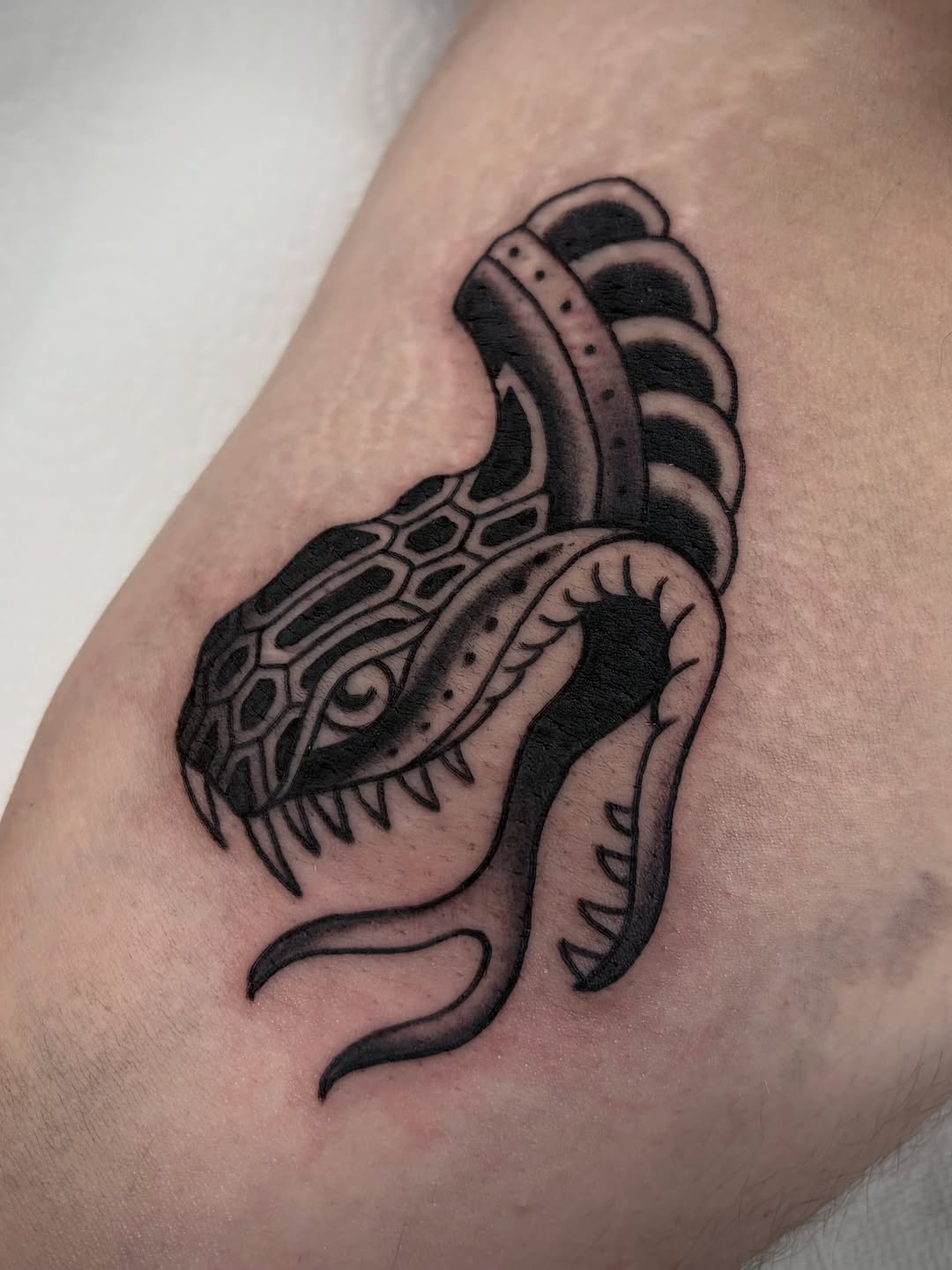 Tattoo by @joel.graytattoos — american_traditional, black_and_grey