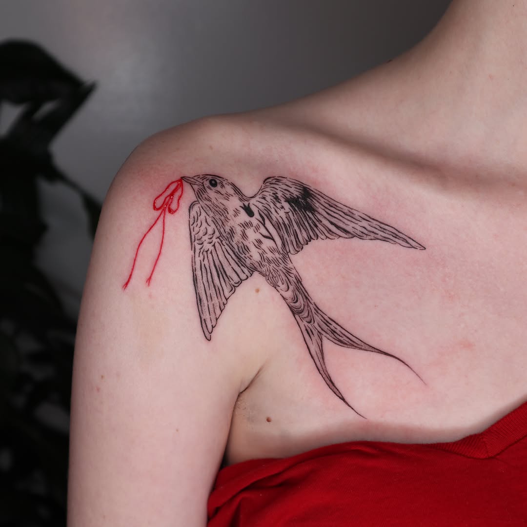 Tattoo by @hbarbarella.art — fine_line, illustrative