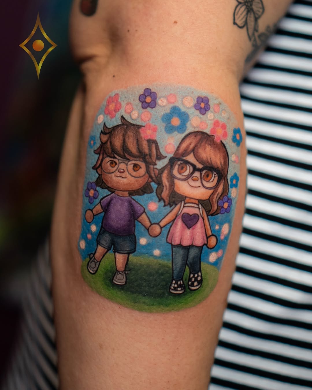 Tattoo by @zol_helios — new_school, anime