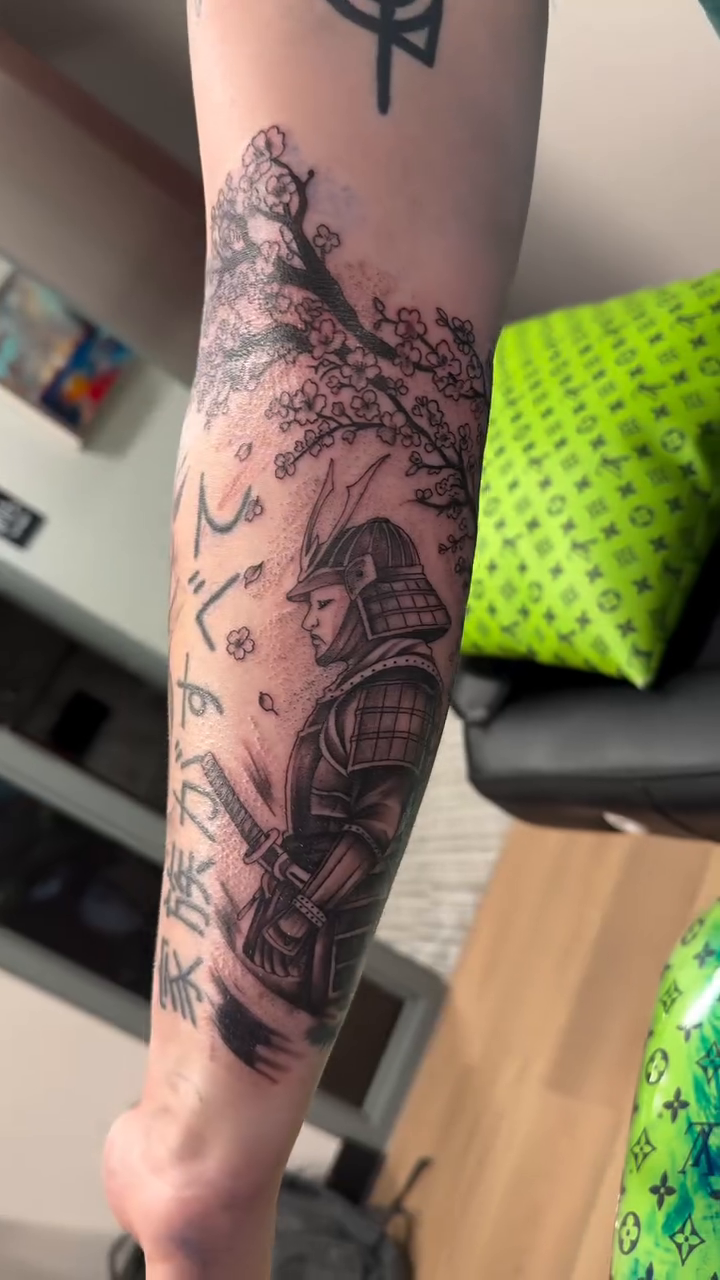 Tattoo by @blackmouse.ink — japanese_irezumi, black_and_grey