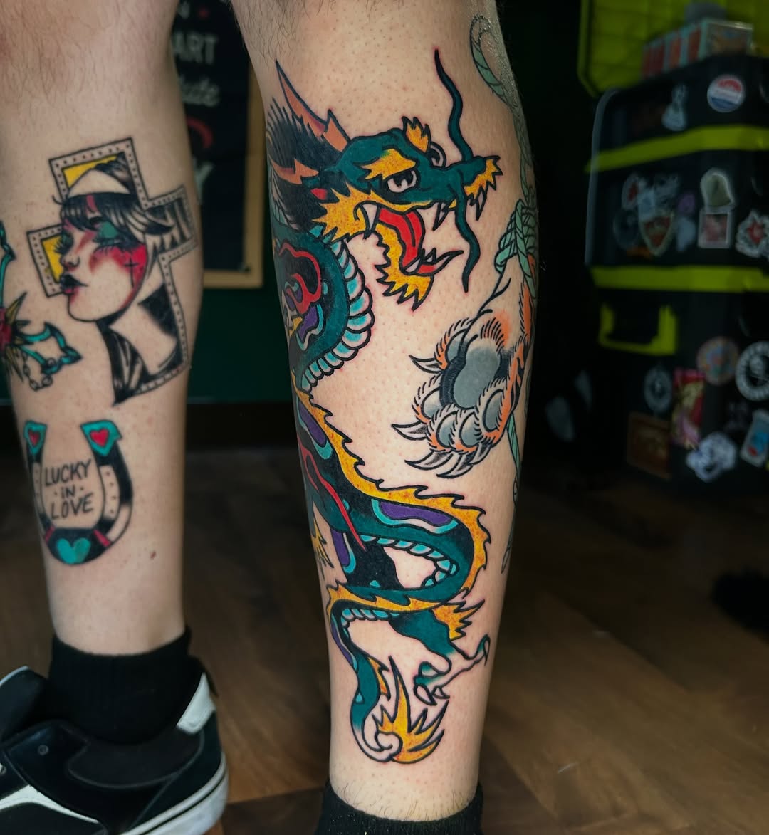 Tattoo by @la5k0_creati0n5 — american_traditional, japanese_irezumi