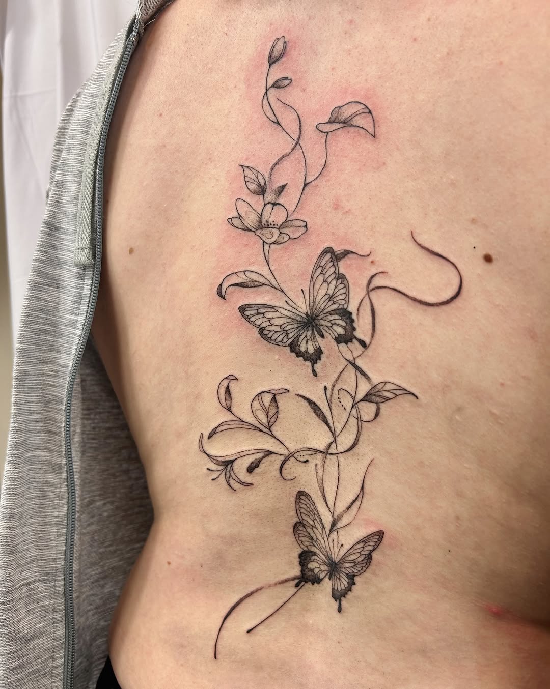 Tattoo by @littlebird_ink — fine_line, black_and_grey