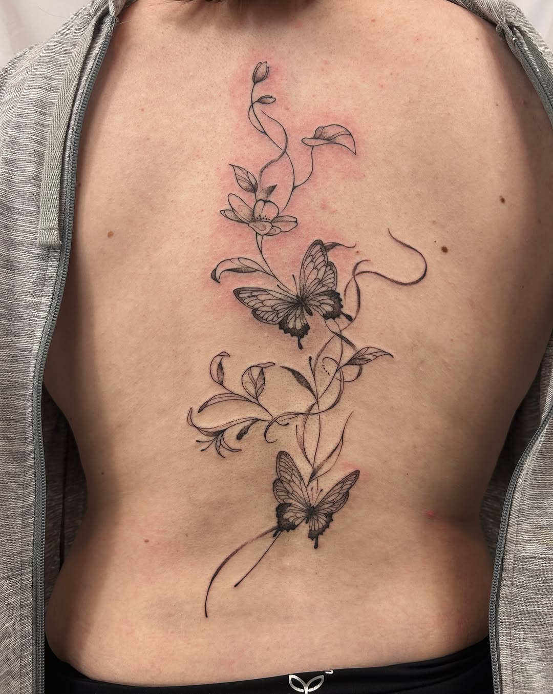 Tattoo by @littlebird_ink — fine_line, black_and_grey